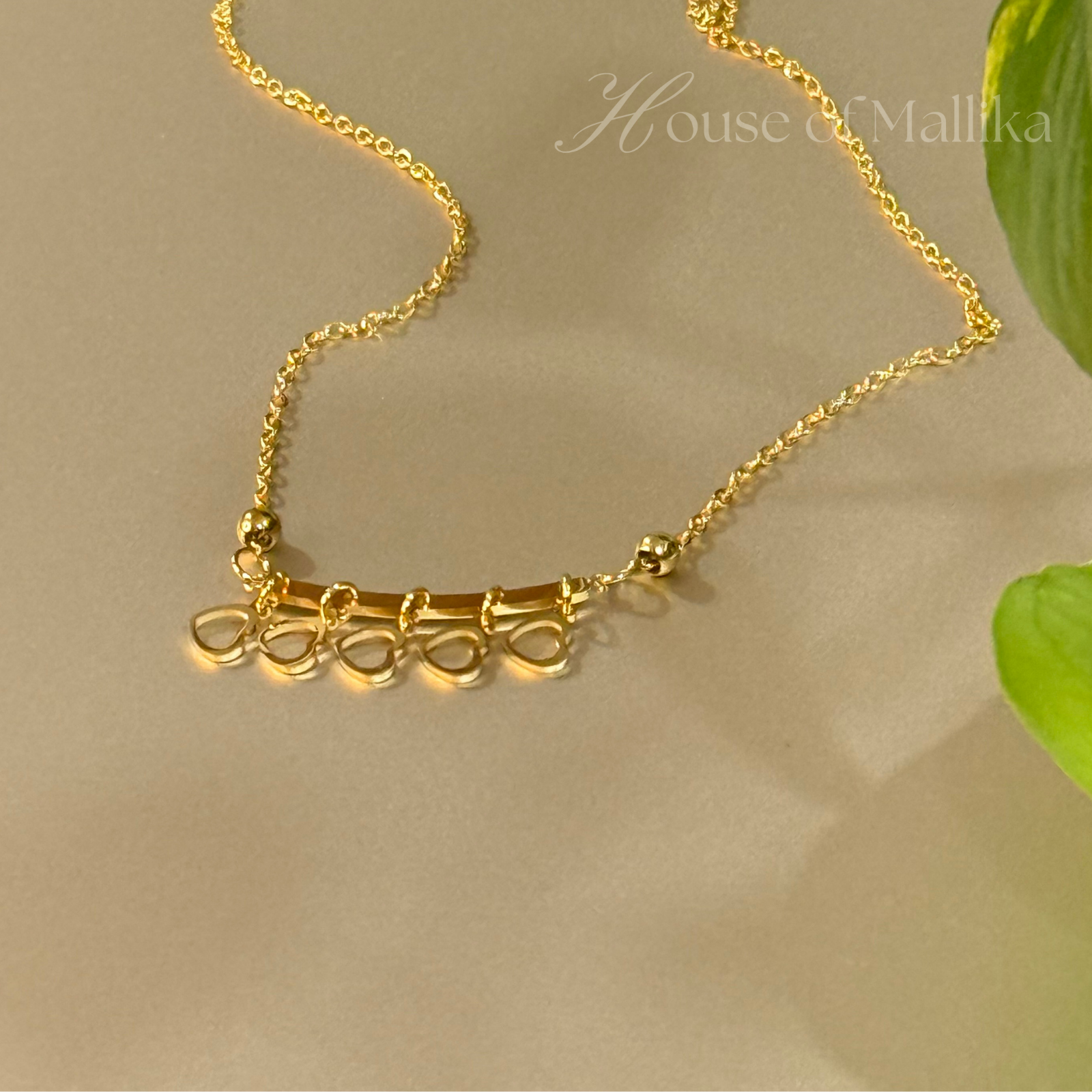 Endless Love Bar Necklace - 18k Gold Plated