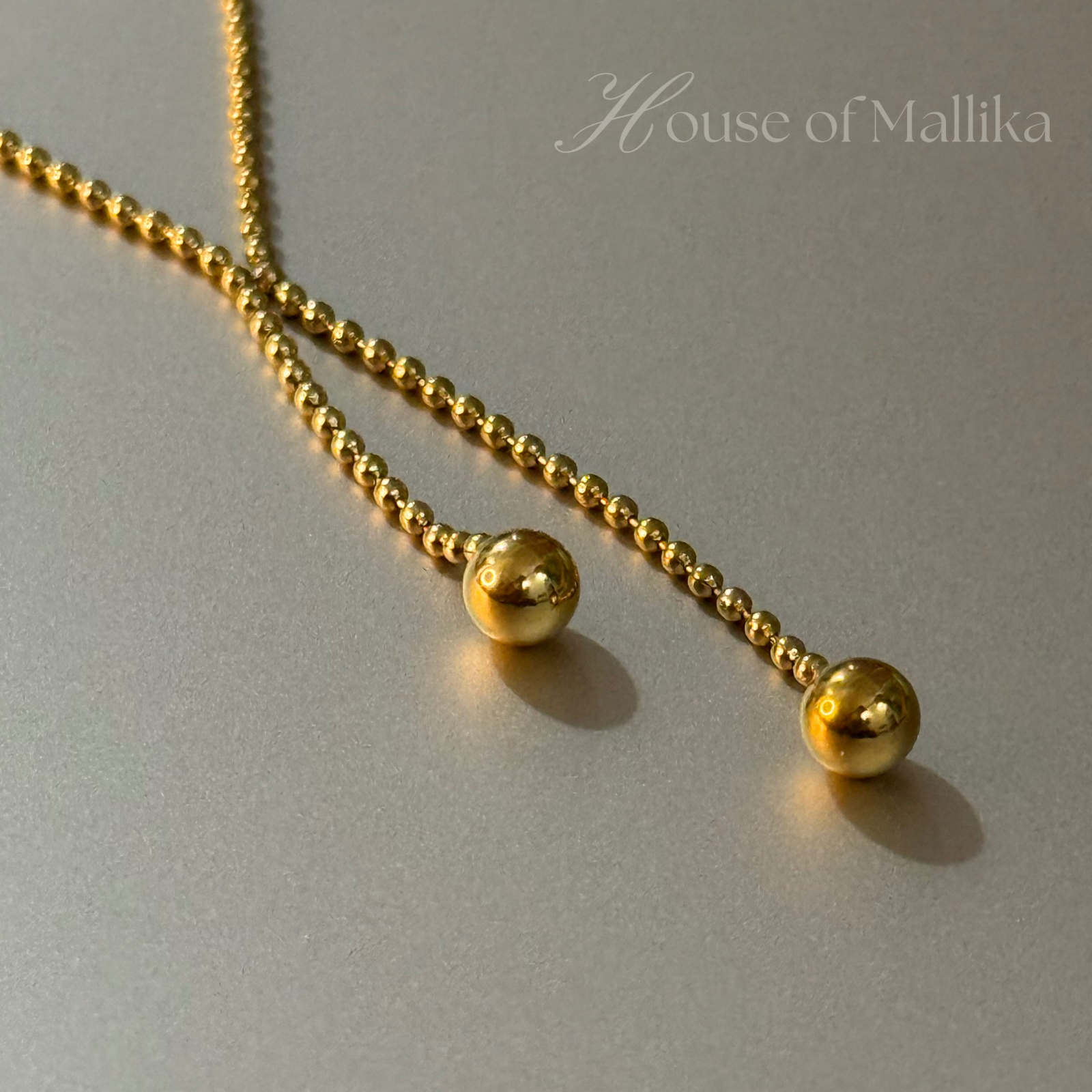 Golden Whisper Lariat Necklace - 18k Gold Plated