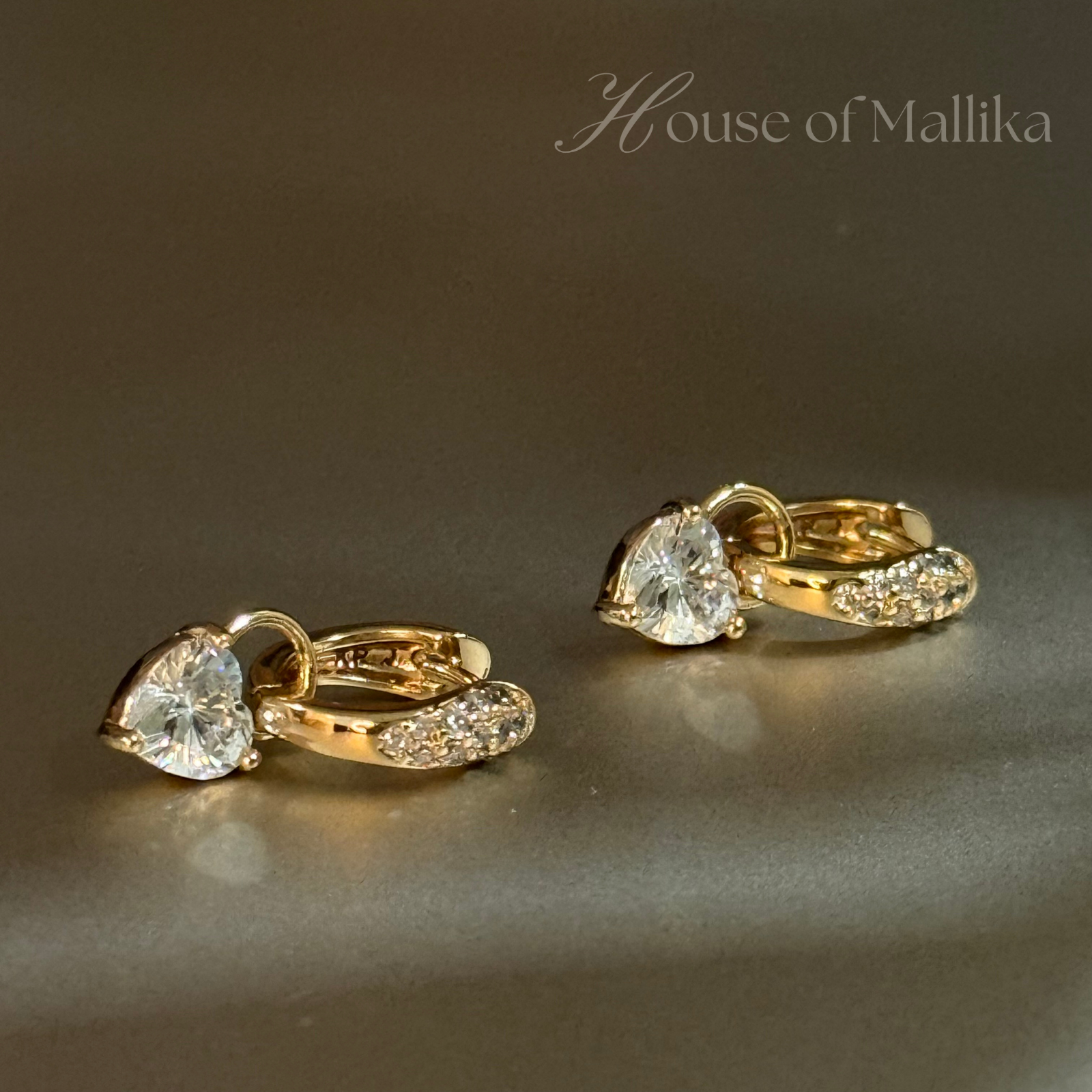 Mini Luxe Drop Hoops Earring - 18k Gold Plated