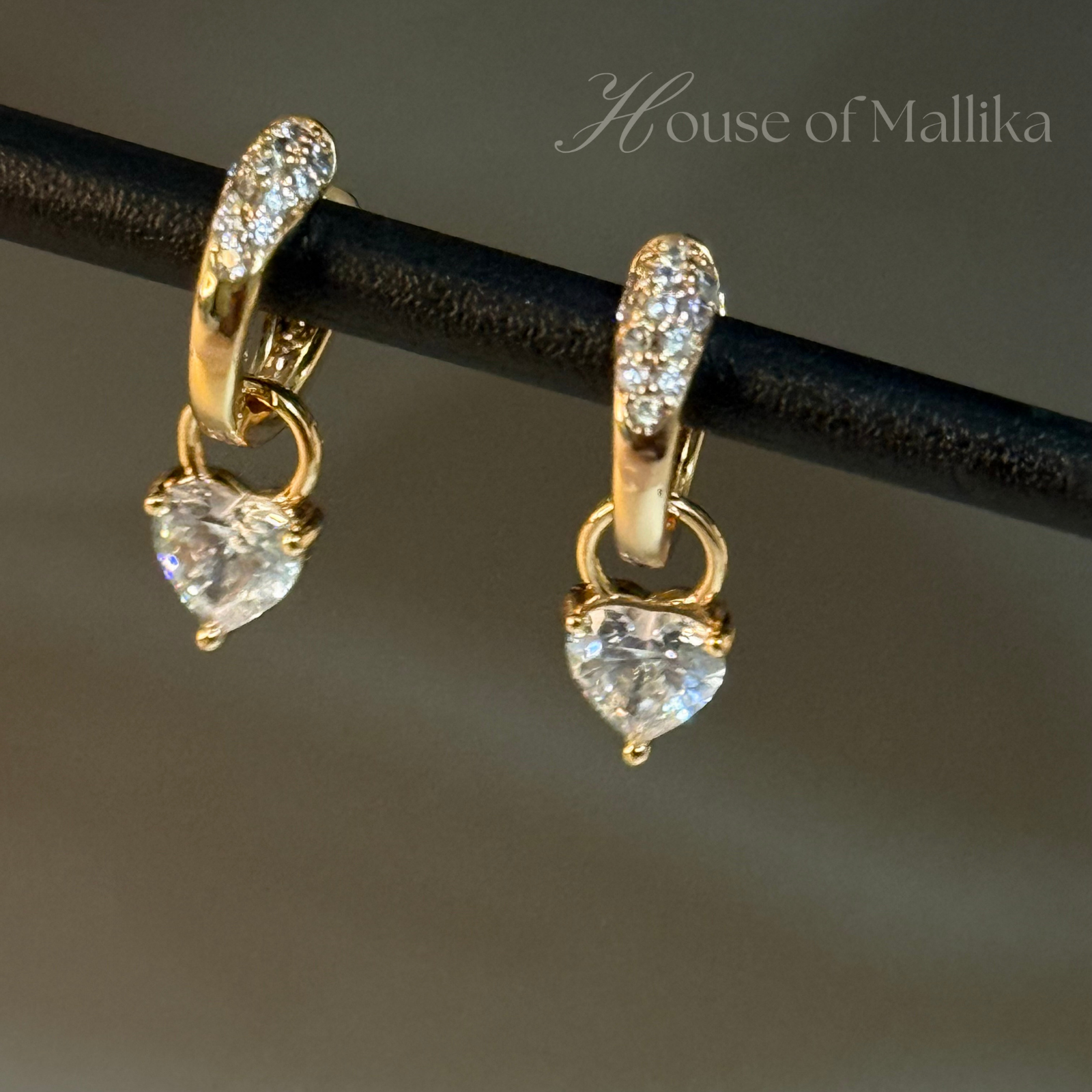 Mini Luxe Drop Hoops Earring - 18k Gold Plated