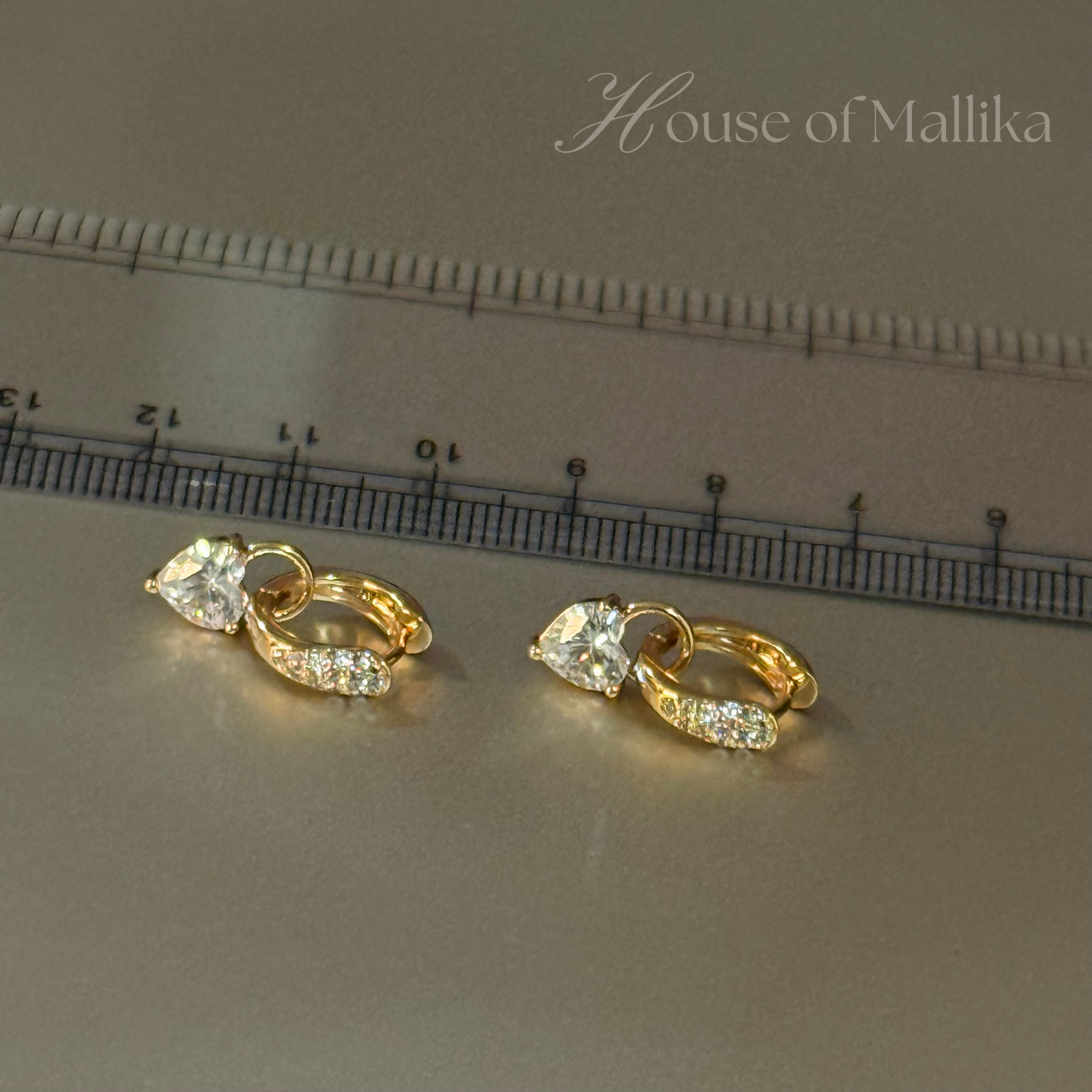 Mini Luxe Drop Hoops Earring - 18k Gold Plated