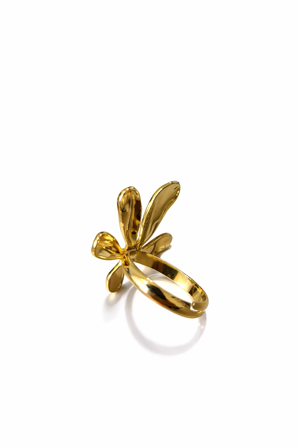 Petal Wave Ring - 18k Gold Plated