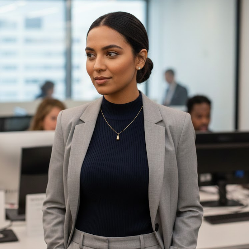 Aurora Drop Necklace - 18k Gold Plated