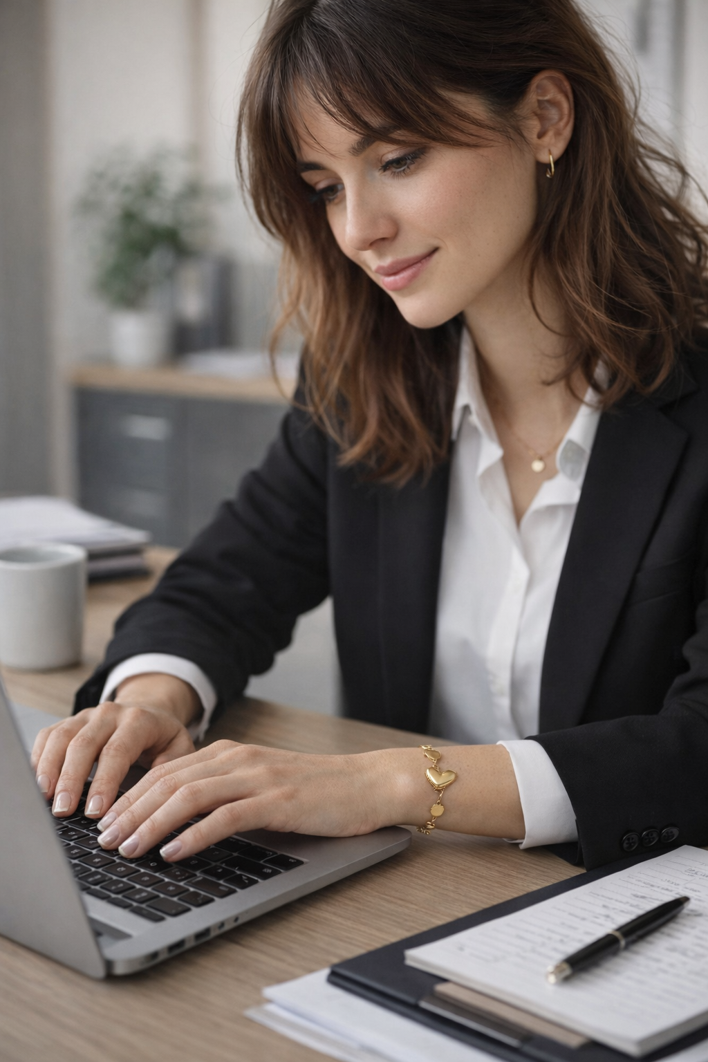 Velour Hearts Bracelet - 18k Gold Plated