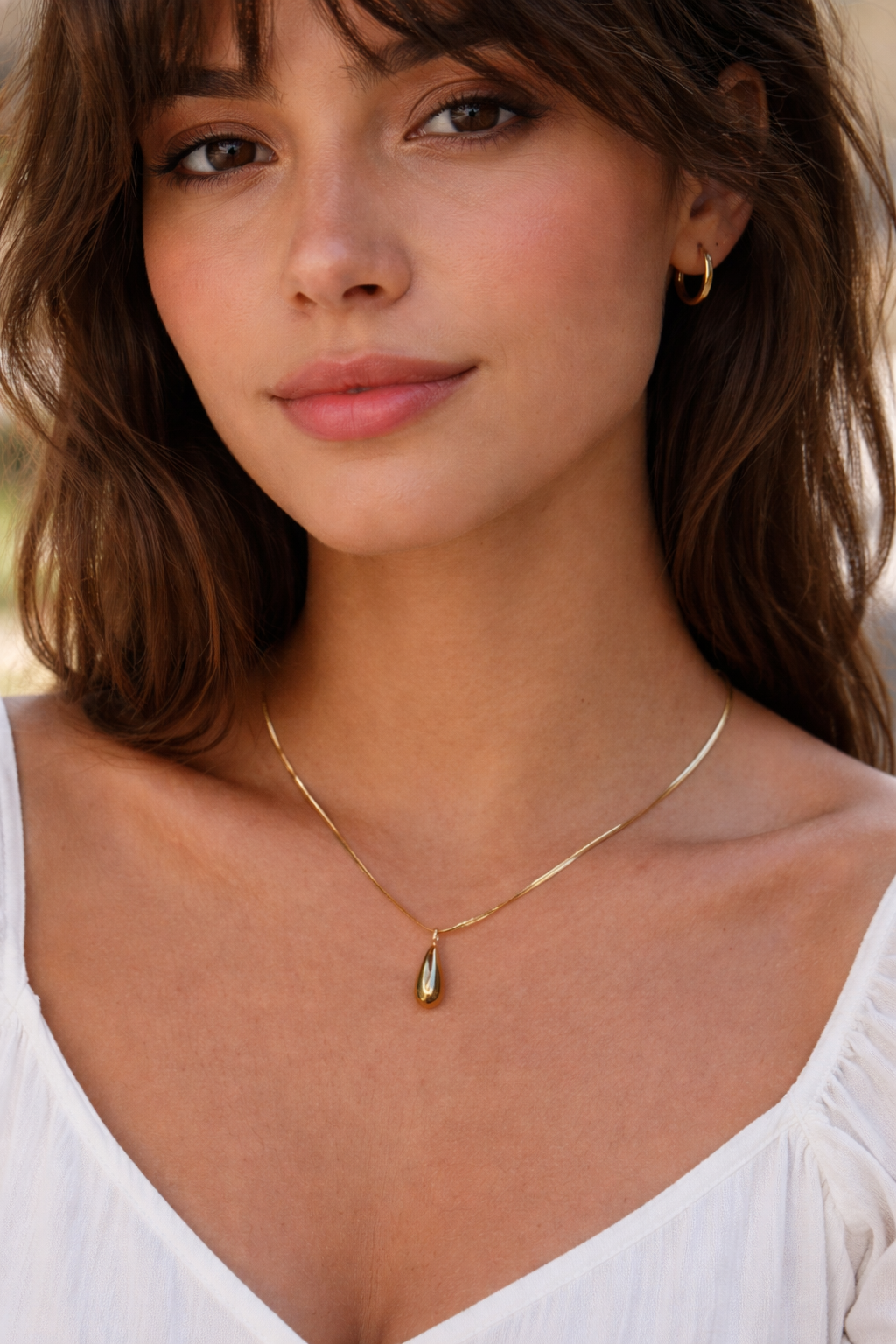 Aurora Drop Necklace - 18k Gold Plated