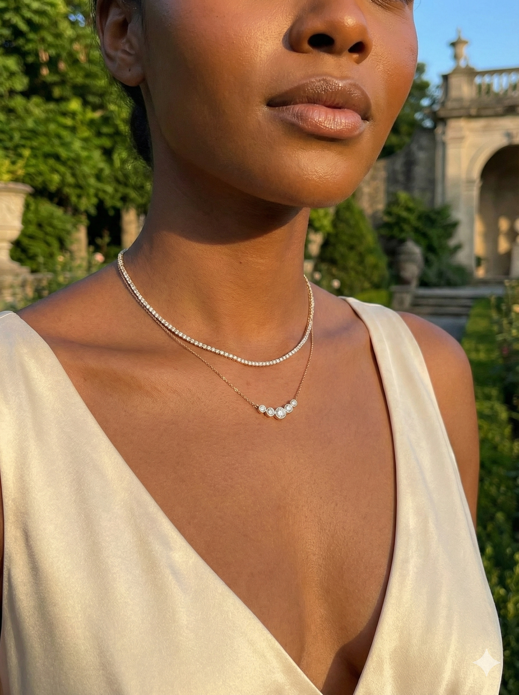 Elysian Spark Choker Necklace - 18k Gold Plated