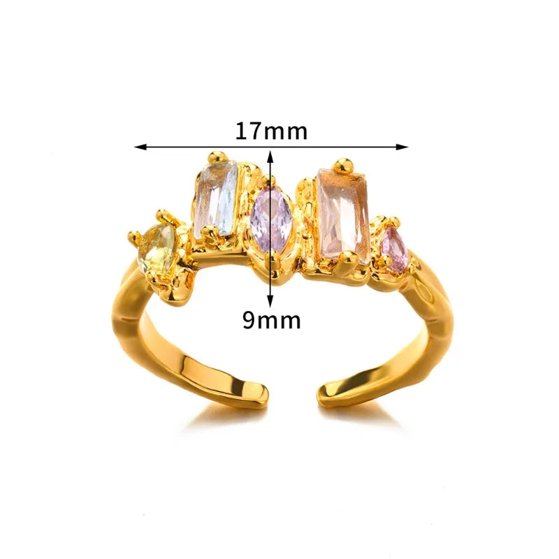 Fairy Zircon Glow Ring - 18k Gold Plated
