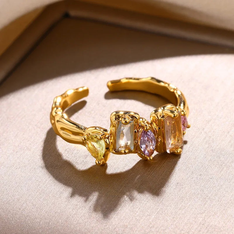 Fairy Zircon Glow Ring - 18k Gold Plated