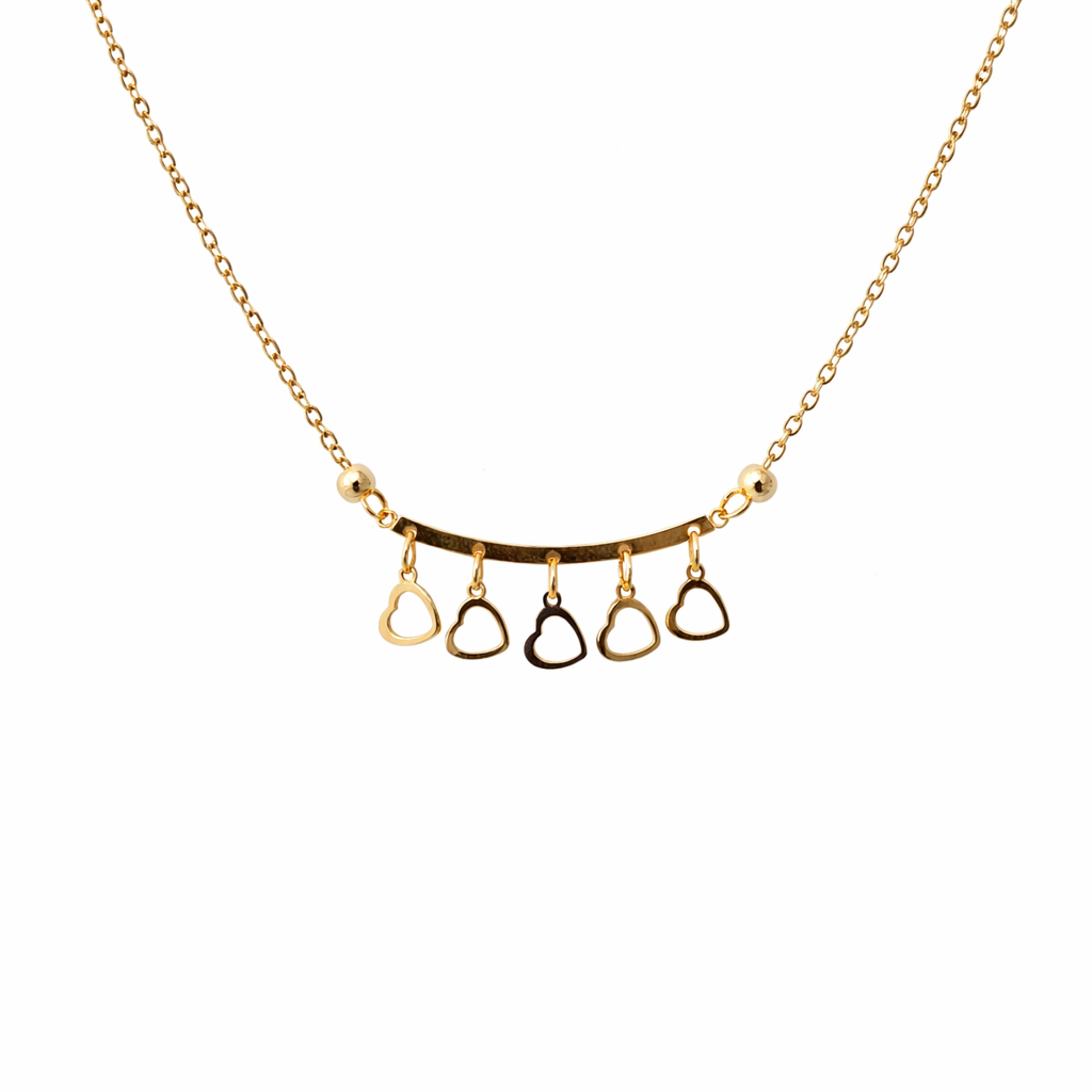 Endless Love Bar Necklace - 18k Gold Plated