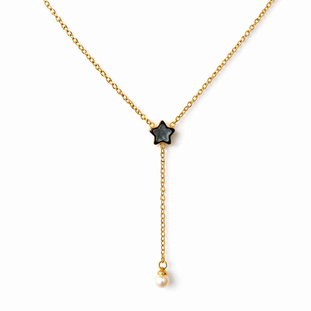 Celestial Star Y Necklace - 18k Gold Plated
