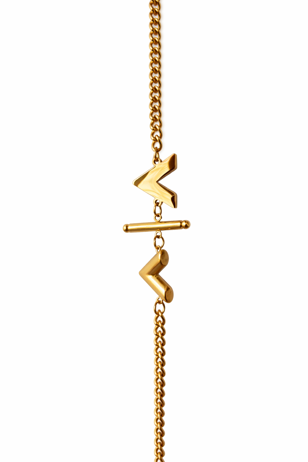 Heartline Toggle Bracelet - 18k Gold Plated