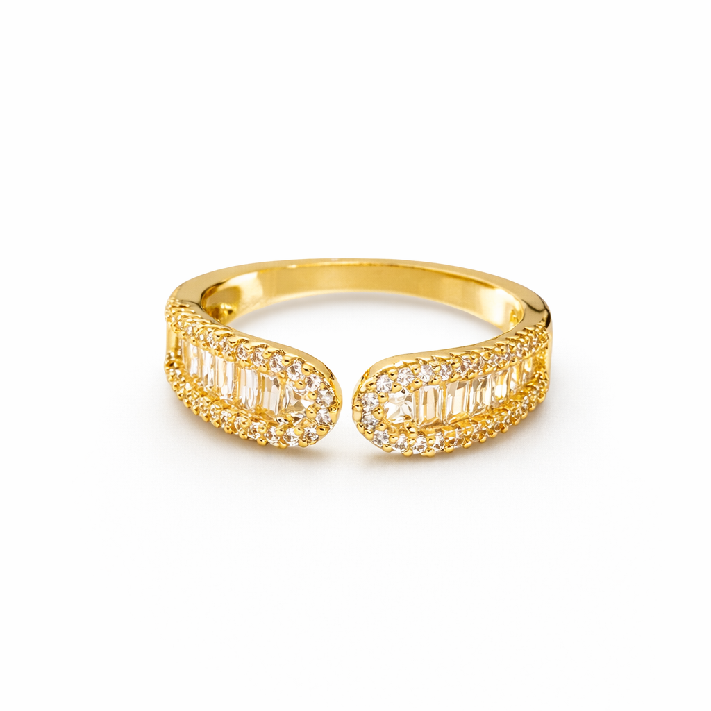 Shimmer Loop Ring - 18k Gold Plated