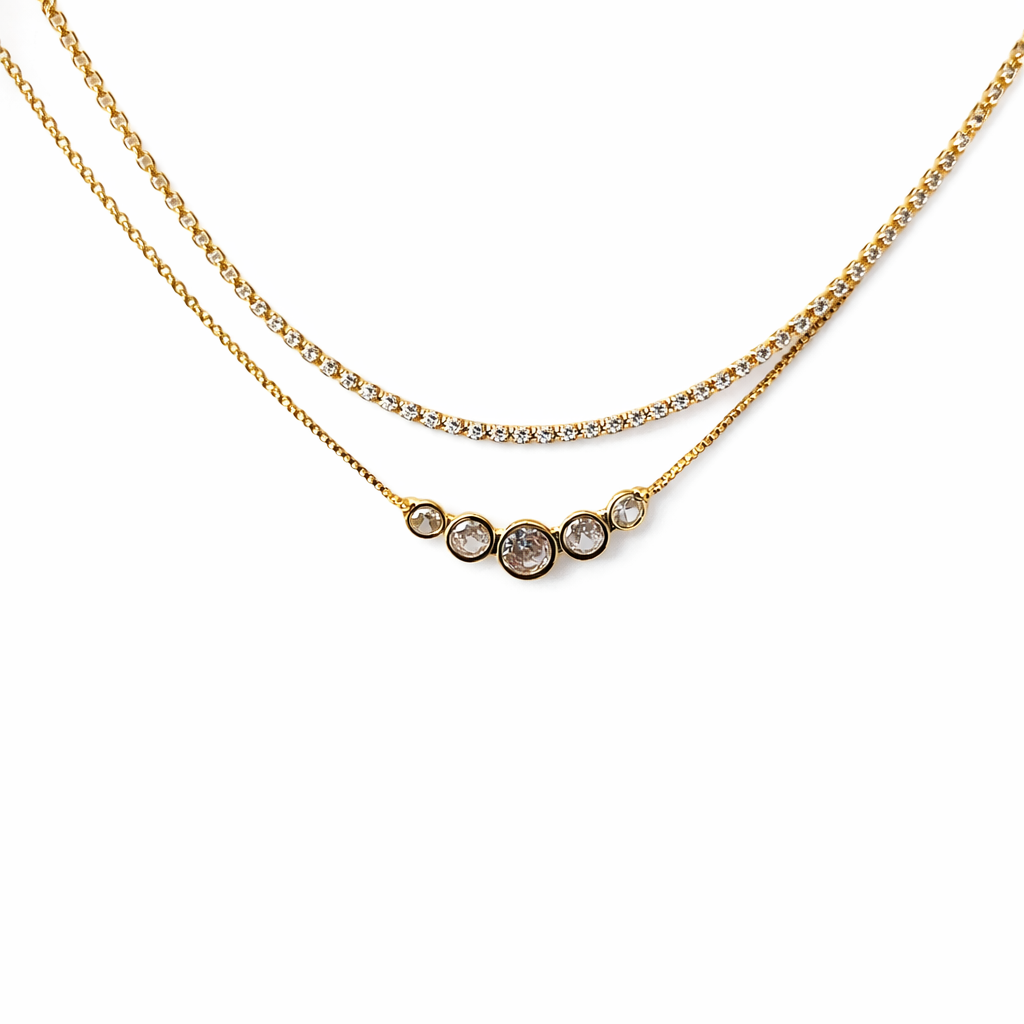 Elysian Spark Choker Necklace - 18k Gold Plated