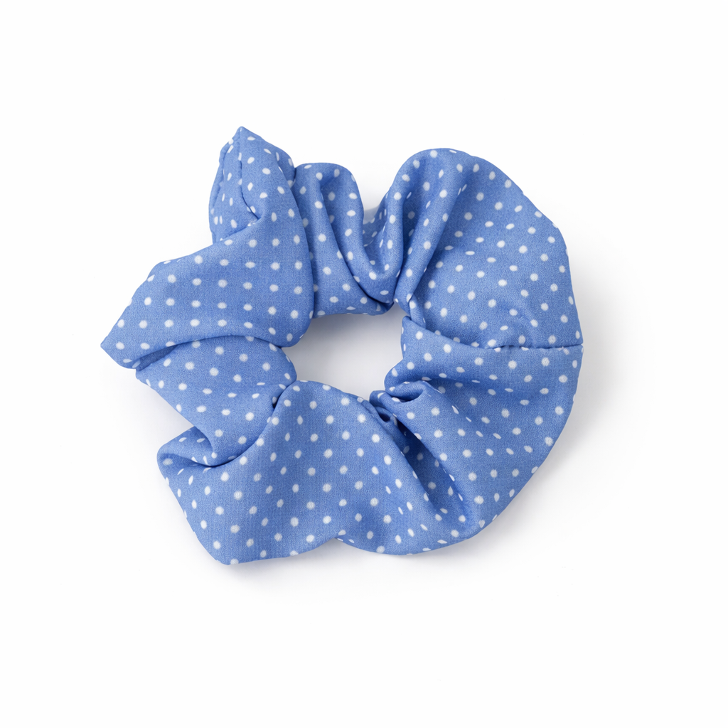 Blue Daisy Scrunchie