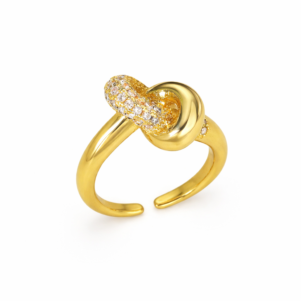 Eternal Knot Ring - 18K Gold Plated